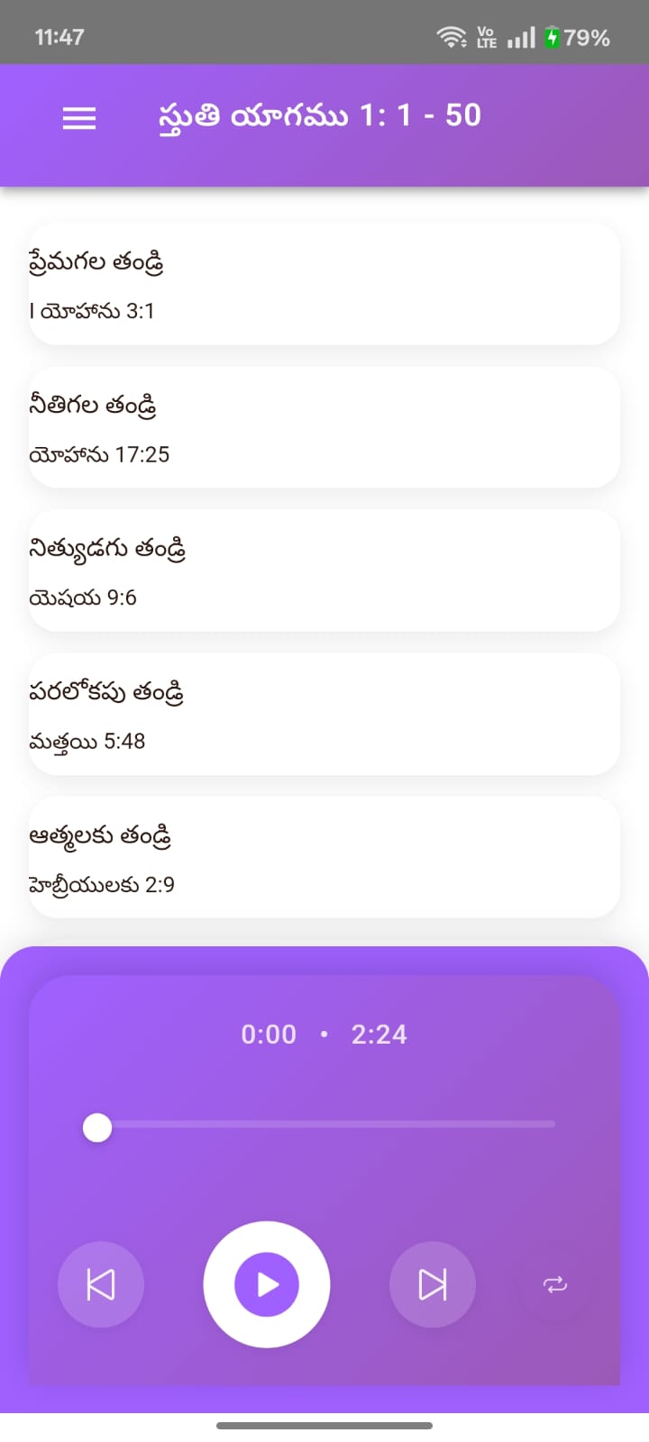 Sthuthi Naivedhyam App - Praise Library
